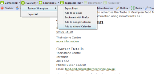 Screenshot showing operator Events tab
